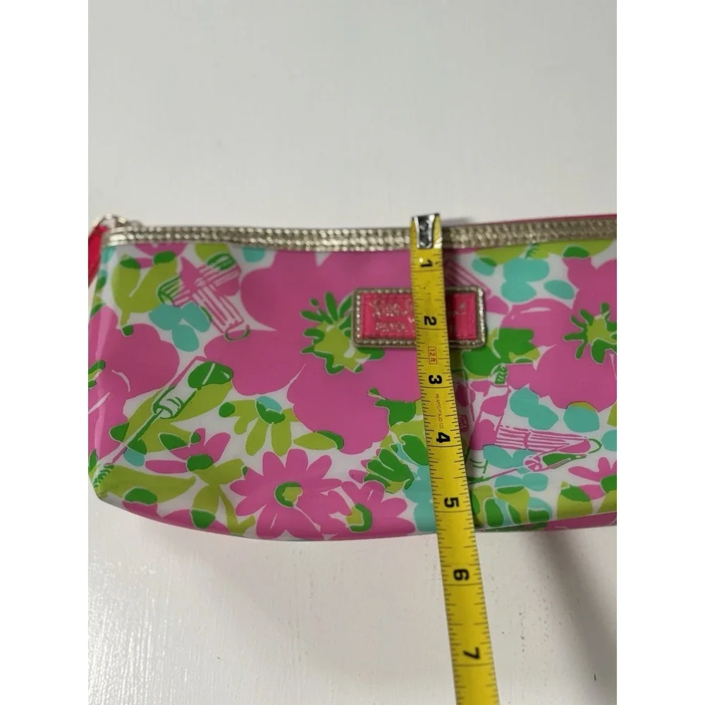 Lily Pulitzer For Estee Lauder Floral Cosmetic Bag Zip Up